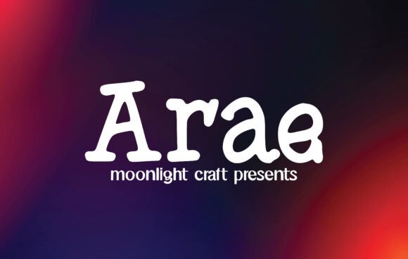 Arae: A Handwritten Serif Font for Editorial Design