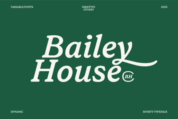 Baileyhouse: A Sporty Serif Font for Makers