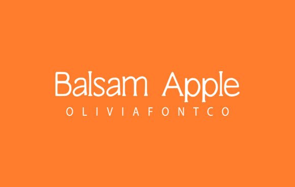 Balsam Apple: A Romantic Serif Font for Editors