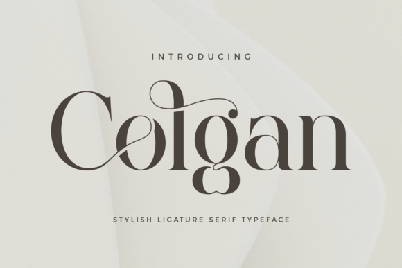 Colgan: A Stylish Serif Typeface for Editorial Design