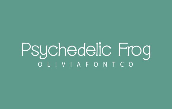 Designing With Psychedelic Frog Typeface