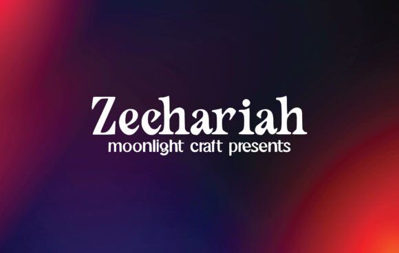 Elevate Campaigns with the Zechariah Serif Font