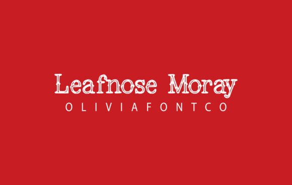 Leafnose Moray: A Handwritten Serif for Branding