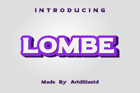 Lombe: A Bold Serif Font for Crafters