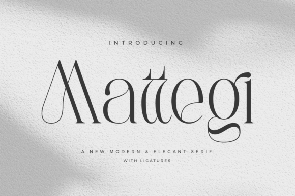 Mattegi: A Stylish Serif Font for Crafters