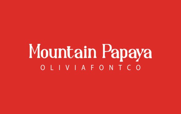 Mountain Papaya: A Serif With Soul for Bold Branding