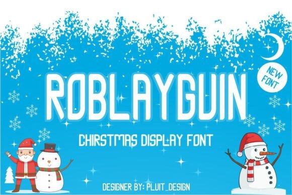 Roblayguin: A Festive Serif Font for Holiday Editorial Design