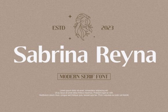 Sabrina Reyna: A Refined Serif Font for Editorial Design