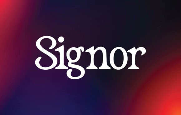 Signor: A Handwritten Serif Font for Editorial Design