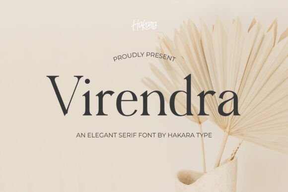 Virendra Typeface: Elegant Serif for Editorial Design