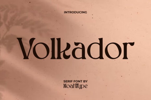 Volkador Typeface: A Serif for Editorial Soul